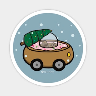 Christmas Tree Donut Car Magnet